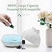 ASAKUKI Premium Essential Oil Diffuser, 400ml Aromatherapy Oil Diffuser with Cool Mist, Waterless Auto Shut-Off Humidifier for Home Office Baby Grey