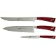 Berkel Elegance Set mit 3 Chef-Messern in Rot