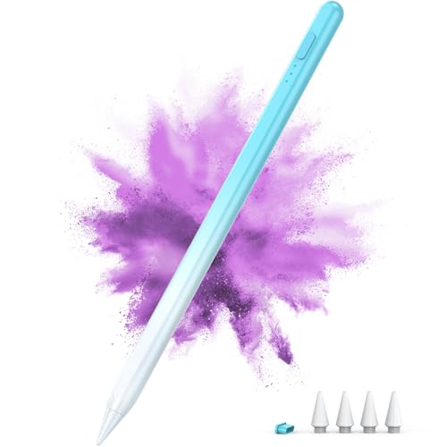 DEGGE Stylus Pen for iPad 2018-2025, 15Mins Fast Charge for Apple Pencil, Palm Rejection, Compatible with iPad A16 11/10/9/8/7/6, iPad Pro M5/M4/12.9