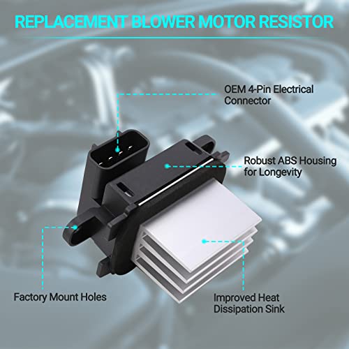 Image of HVAC Blower Motor Resistor AC Blower Control Module - Compatible with 2010-2017 Ford Expedition 2010-2014 Ford F-150 2011-2017 Lincoln Navigator Auto Temp Control - Replace # BL3Z-19E624-A YH-1829
