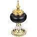 Produktbild SOIMISS Metall Weihrauch Brenner Eisen Kunst Weihrauch Halter mit Deckel Weihrauch Harz Brenner Holzkohle Bakhoor Brenner Einzugsgeschenk für Meditation Yoga Home Decor Schwarz