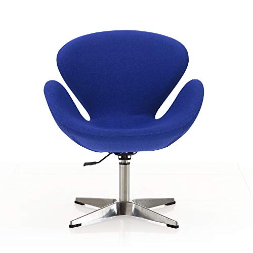 Sillón Giratorio Ajustable Azul miniatura 5