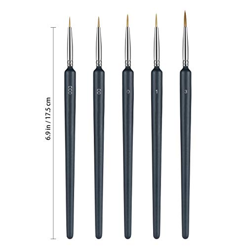 Ultra Fine Detail Paint Brush Set - Fine Tip Art Schilderpenseel voor Tekenen - 5 stuks - Image 8