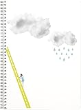 Clairefontaine 115424C - Un Cahier à Spirale Dessins colorés Fillette sur Terre/Echelle/Nuages/Gouttes - A4 21x29,7 cm 148 Pages Lignées avec Marge 90g - Grand Air - 2 visuels, livr. aléatoire