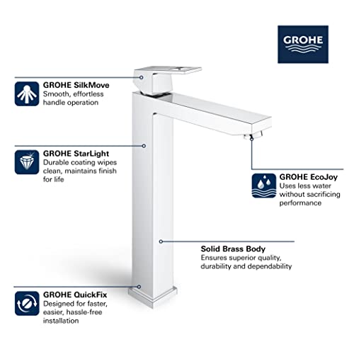Grohe Eurocube Single-Handle Bathroom Faucet, Xl-Size, 1.2 GPM, Brushed Nickel by GROHE - Image 2