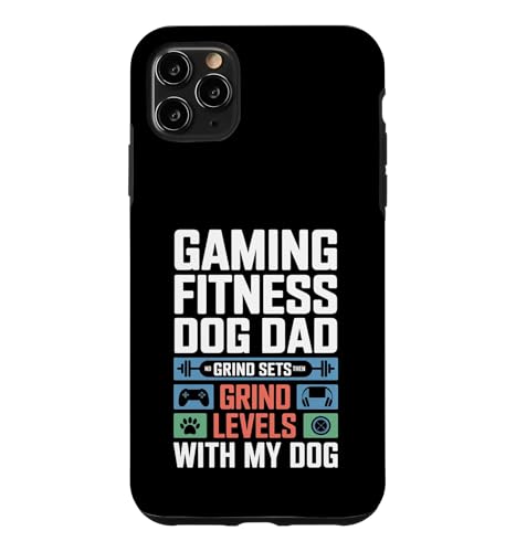 Gaming Fitness Dad Grind Set Then Level With My Dog �X�}�z�P�[�X iPhone 11 Pro Max �p