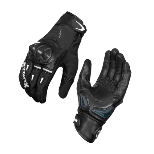 Rynox Delta GT Semi-Gauntlet Gloves Black Large - Image 2