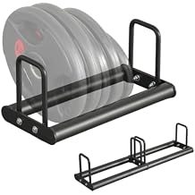 Weight Plate Rack for Home Gym - Weights Rack for Plates Use Singly or Combine Multiple Units | Olympic Weight Plate Rack Up to 660 LBS - New Model Bumper Plate Rack for Easy Plate Changes1Unit
