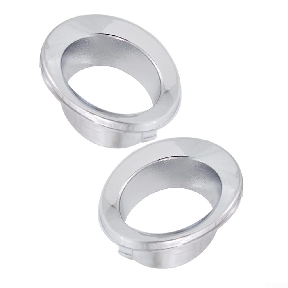 Guarnizione per Fendinebbia Cromata per Cerchio per Mini Cooper Base 2005-2008, Copertura Paraurti Anteriore Sinistra e Destra, Set di Sostituzione OE 51117127941 51117127942 in Plastica