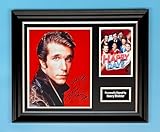 Henry Winkler Signed Photo In Luxury Handmade Wooden Frame With Iconic Quote & AFTAL Member Certificate Of Authenticity The Fonz Happy Days Poster Movie Memorabilia Autograph