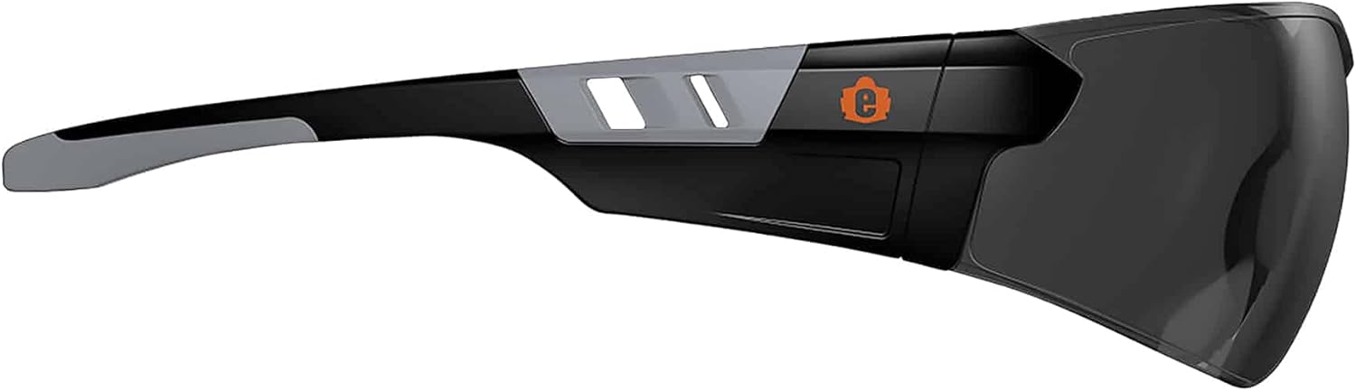 Ergodyne Skullerz SAGA Frameless Safety Sunglasses, Anti Fog Smoke Lens, 3-Pack