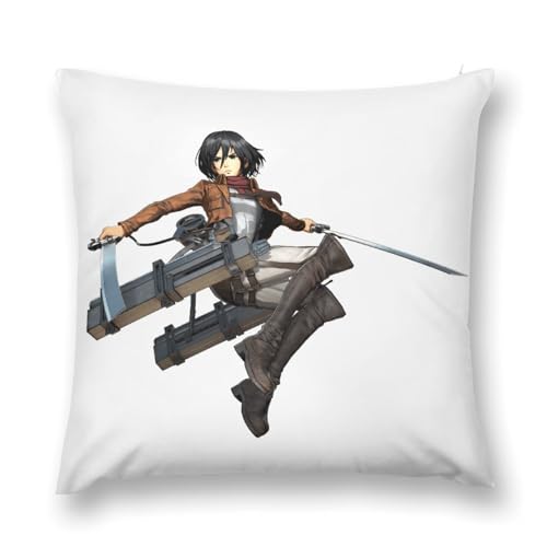 肌触り良い 進撃の巨人 チェアクッションカバー ラグジュアリー ベッドルーム インテリア 16 "x16 "