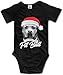 Produktbild WlQshop Unisex-Baby Kurzarm Body, Pit Bull Santa Hat Newborn Baby Bodysuit Short Sleeve Baby Girls Bodysuit