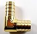 MettleAir 99HB-10 5/8" ID Elbow 90 degree Hose Barb Union Fitting, Brass (Pack of 10)