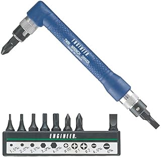 Double Ended Angled Screwdriver with Assorted bits ('Twin Wrench' Driver). Made in Japan. ENGINEER dr-07