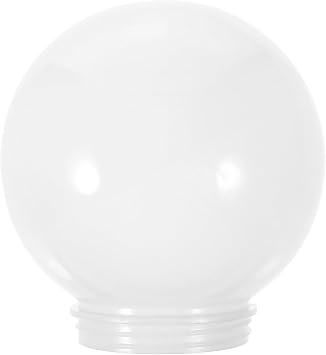 Globe Lamp Shade Replacement Acrylic Outdoor Light Cover for Post Lamp Wall Shade Easy Install Sphere Fixture for Patio Porch Bedroom and Living Room Decor