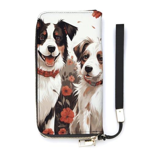 Long portefeuille fin en cuir PU blanc 20x10.5cm avec fentes de rangement cartes de crédit