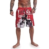  yakuza clothing Mask n Man Board Shorts BSB 14077, chili Pepper, S