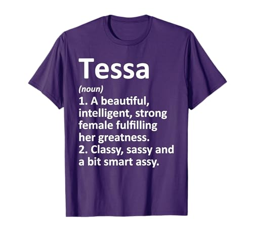 TESSA Definition Personalized Name Funny Christmas Gift T-Shirt