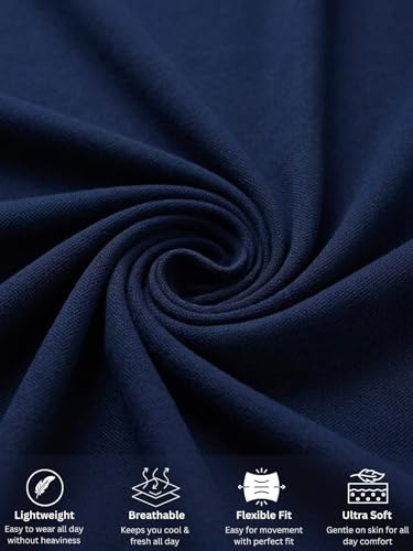 Image of Leriya Fashion T Shirt for Men | Polo T-Shirt for Man | Men's Half Zip Polo | Lightweight Breathable Summer Wear | Textured Knit Casual Stylish Tee | Short Sleeve Smart Casual Top for Man