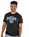 Toronto Maple Leafs NHL Officially Licensed T-Shirt Heathered Black, Large