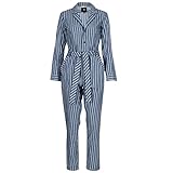 , , , , Monos / Petos G-STAR RAW DELINE Jumpsuit WMN L/S Monos/Petos Femmes Azul/Blanco - L - Monos/Petos