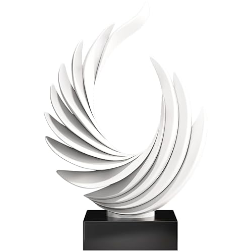 XYQXYQ Modern Home Decor Abstract Decorative Sculpture,Gold Ocean Wave Statue,Resin