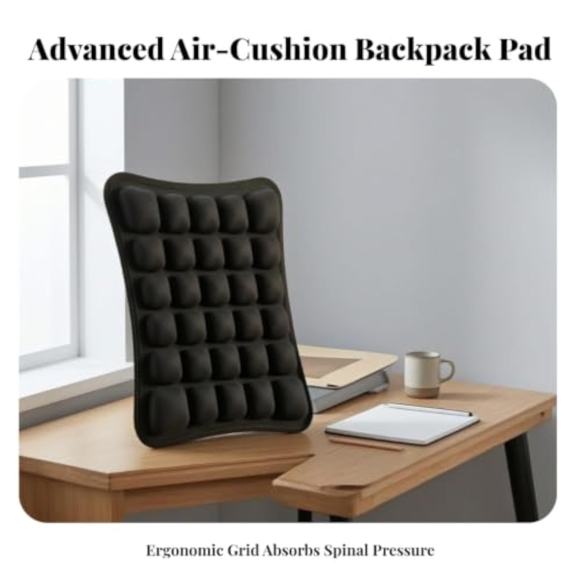 Comfortable Backpack Back Cushion, Portable Travel Bag