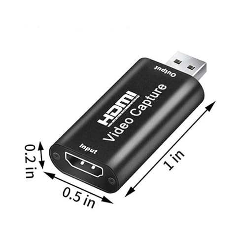 HDMI Video Capture Card, 4K HDMI to USB Capture Card Full HD 1080P 30fps, Record via DSLR, Camcorder, Action Cam for Gaming, Streaming TV, Recorder Live Streaming Video for Windows Mac OS - Thumbnail 4