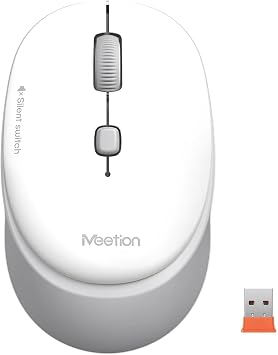 Meetion | R571 | Beyaz-Gri | Ofis Mouse | Kablolu | Ergonomik Tasar m | 1200 DPI
