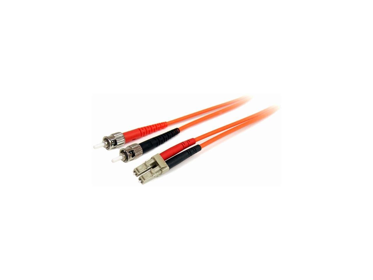 StarTech FIBLCST10 10m OM1 Multimode Fibre Optic Cable LC to ST 62.5/125 Duplex LSZH