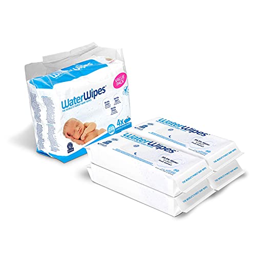 WaterWipes Baby 60 Wipes, Pack of 4