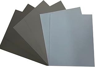 Color Zebra® Waterproof Sand Paper Grit 1000/2000 / 3000 (Pack of 6) 2 sheet of each Grit. For Polish and Buffing Latex Silicon Carbide Sand Paper Emery Paper Abrasive Sheet.