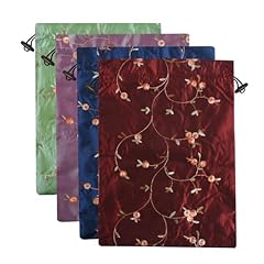 Wine red, blue, light green, light purple