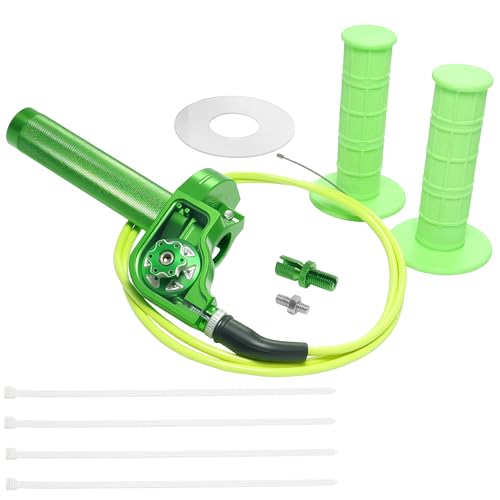 Image of Motorcycle Throttle Assembly,7 /8 inch Quick Twist Throttle Grips with Throttle Cable Aluminum Alloy Universal for CRF KLX SSR TTR 110 125 150 250cc Dirt Pit Bike ATV Mini Bike