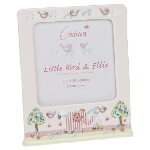 little bird & ellie cavania 4 x 4 photoframe pink