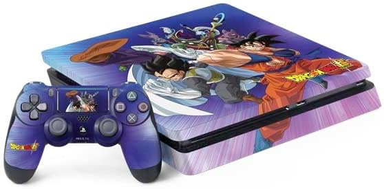 Skinit Decal Gaming Skin Compatible with PS4 Slim Bundle - Officially Licensed Dragon Ball Super Goku Vegeta Super Ball Design