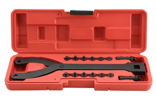 DASBET Variable Cylinder Spanner Wrench Set | 15Pc Adjustable Pin Spanner Wrench with Variable Spanner Wrench Pins