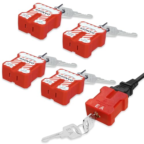 TRADESAFE Lockout Tagout Plug Lock, Power Cord Lock, Keyed Alike Unlimited