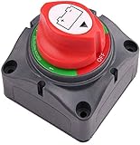Marine Battery Disconnect Switch - PREMIUM On-Off Position Master Cut Off Switch - 6V 12V 24V 48V - Battery for Boat, ATV, RV, UTV, Heavy Duty Waterproof Isolator Switch, 275/1250 Amps (1-2-1&2-Off)