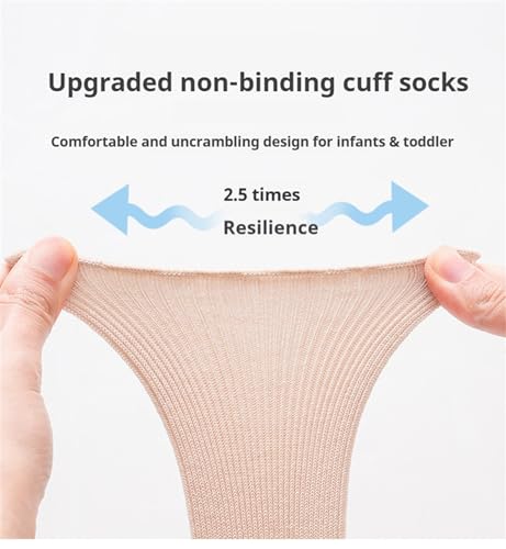 Baby Toddler Knee High Non-Skid Socks Girl Boy Non Slip Socks Newborn Infant Floor Crawling Stockings 5 Packs3