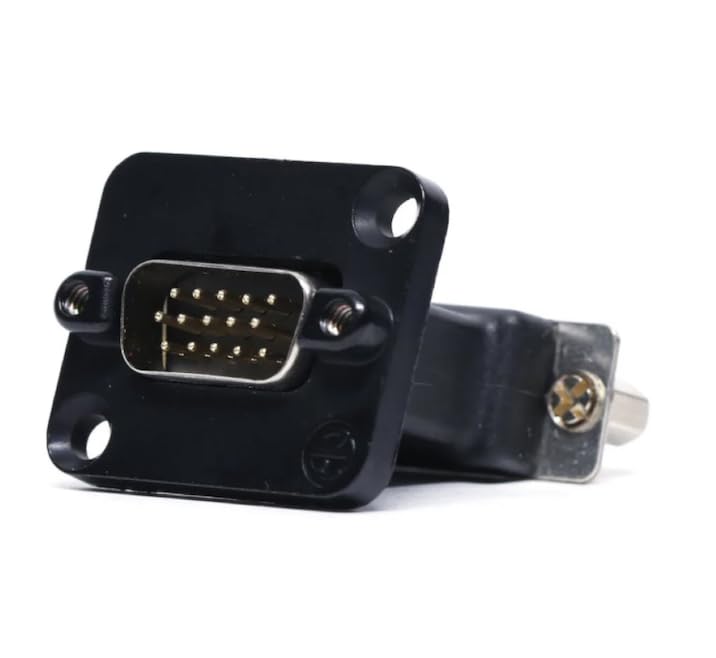 NADB15MF-B, D-Sub Adapters & Gender Changers DSUB15 M/F DSHELL BK FEEDTHROUGH