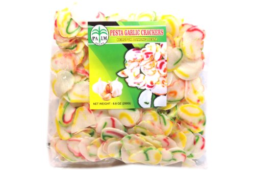 Palm Garlic Crackers, Pesta, 8.8 Ounce