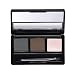 CCbeauty 3 Color Eyebrow Powder with Brush and Mirror Kit Eyebrow Concealer Cream Waterproof Brow Makeup Contour Palette,Dark Brown