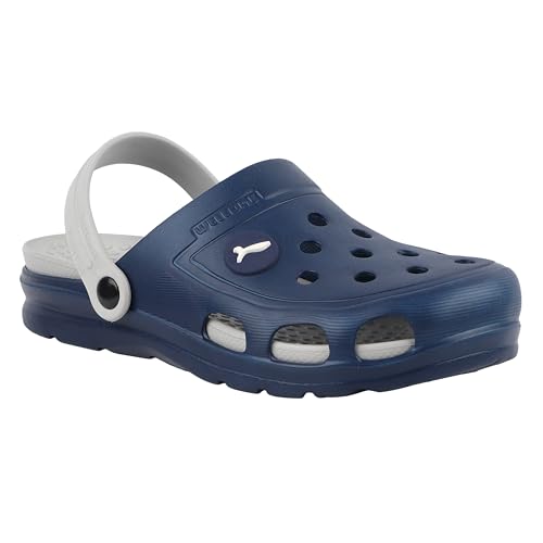 Image of Welcome Men's Casual Clogs /Sandals with Adjustable Back Strap for Adult | Comfortable & Light Weight | Stylish & Anti-Skid | Waterproof & Regular Flipflops
