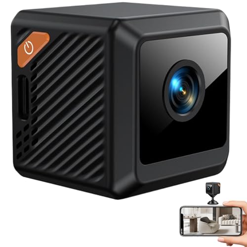 Mimoqk - Cámara de seguridad interior inalámbrica 1080p – Cámaras interiores para WiFi doméstica – Sistema de detección de movimiento para puerta interior y ventana animal de viaje