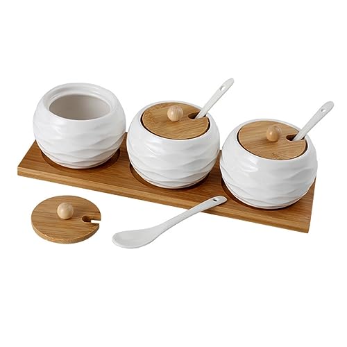 HEMOTON Caja Para Tarros De Condimentos De Bote Para Sal y Especias Accesorios De Cocina Cocina