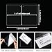 Outus 100 Pcs Clear Self Adhesive Pockets - Bin Labels for Storage Bins, Pocket Label Sleeves, Plastic Index Card Holder with Top Open for Organizing Bins Box Drawer(5 x 7 Inch)