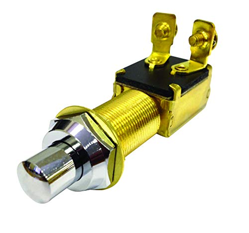 Sierra International MP39310 Marine Starter/Horn Push Switch, chrome , white