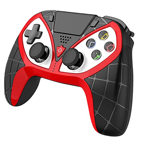 PS4 Gamepad Bluetooth sem fio, Dual-Motor Vibration, Luz LED, Compatível com PS3/PS4,PC, Android, iO